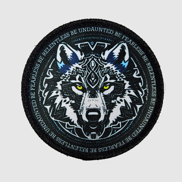 UNDAUNTED Wolf Velcro Patch