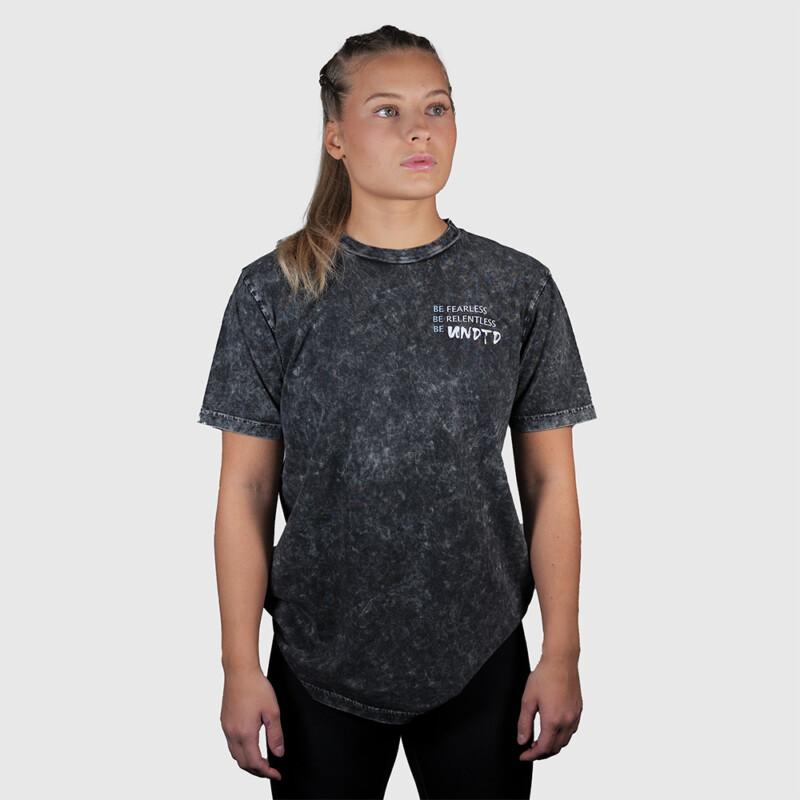 UNDAUNTED Wolf unisex t-paita - Acid Black