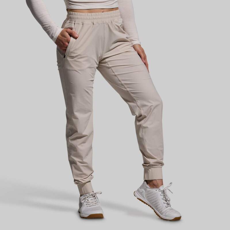 BORN PRIMITIVE Performance Joggers naisten housut - Oatmeal