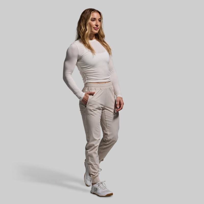 BORN PRIMITIVE Performance Joggers naisten housut - Oatmeal - Image 8