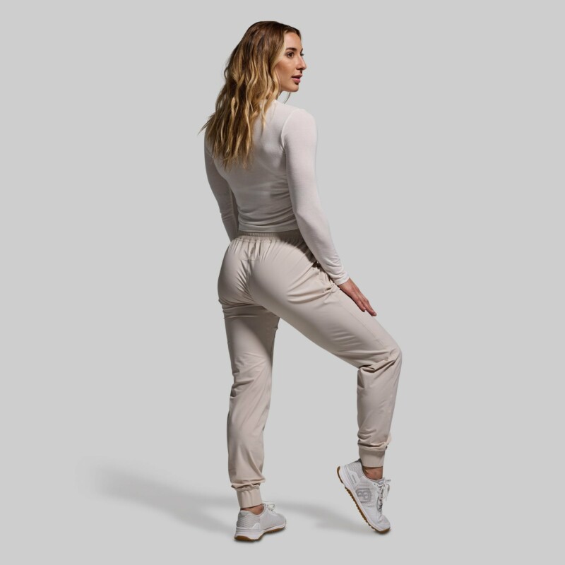 BORN PRIMITIVE Performance Joggers naisten housut - Oatmeal - Image 9