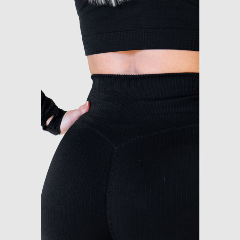 CRUSHFIT Ribbed Tights naisten trikoot - Musta - Image 6