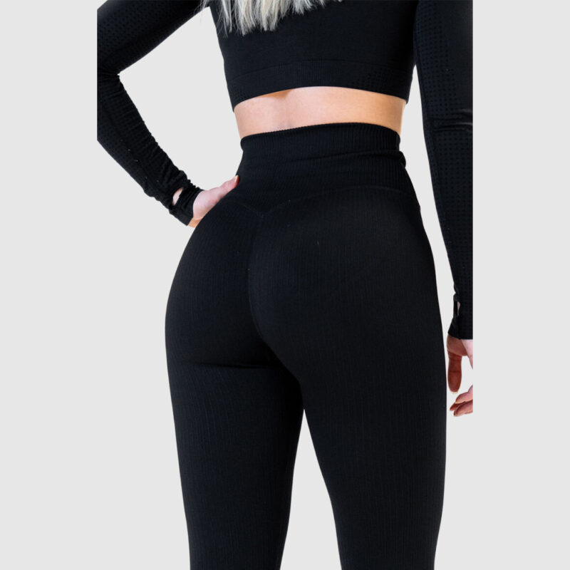 CRUSHFIT Ribbed Tights naisten trikoot - Musta - Image 2