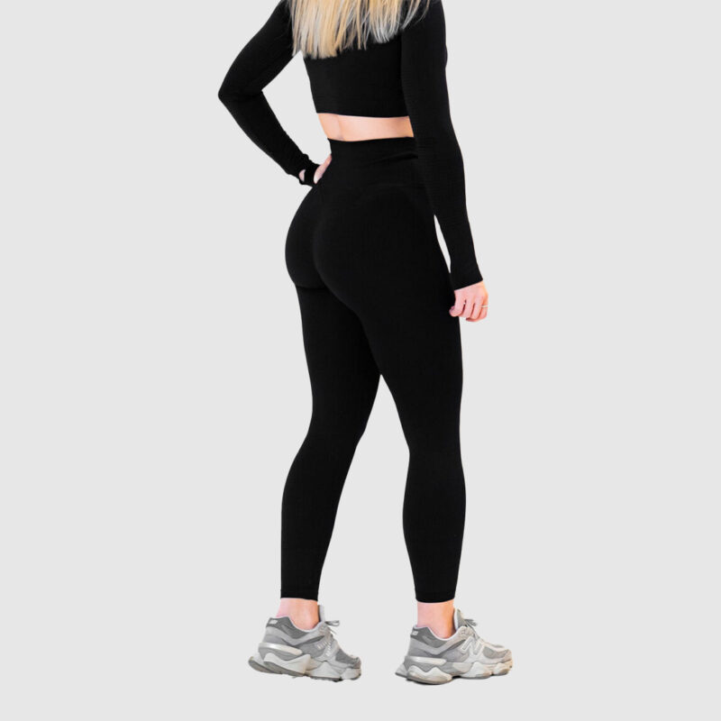 CRUSHFIT Ribbed Tights naisten trikoot - Musta